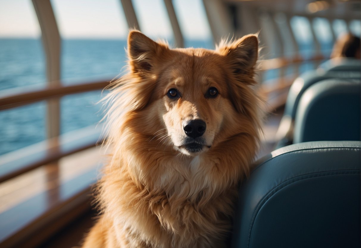 dog on cruise ship