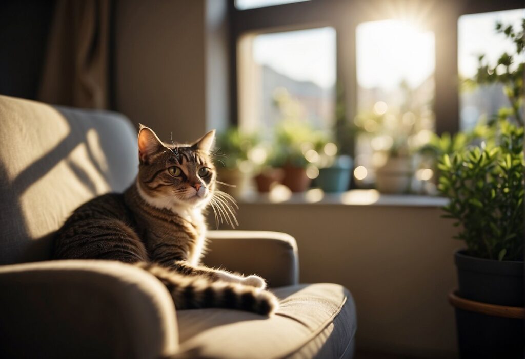 cat on couch