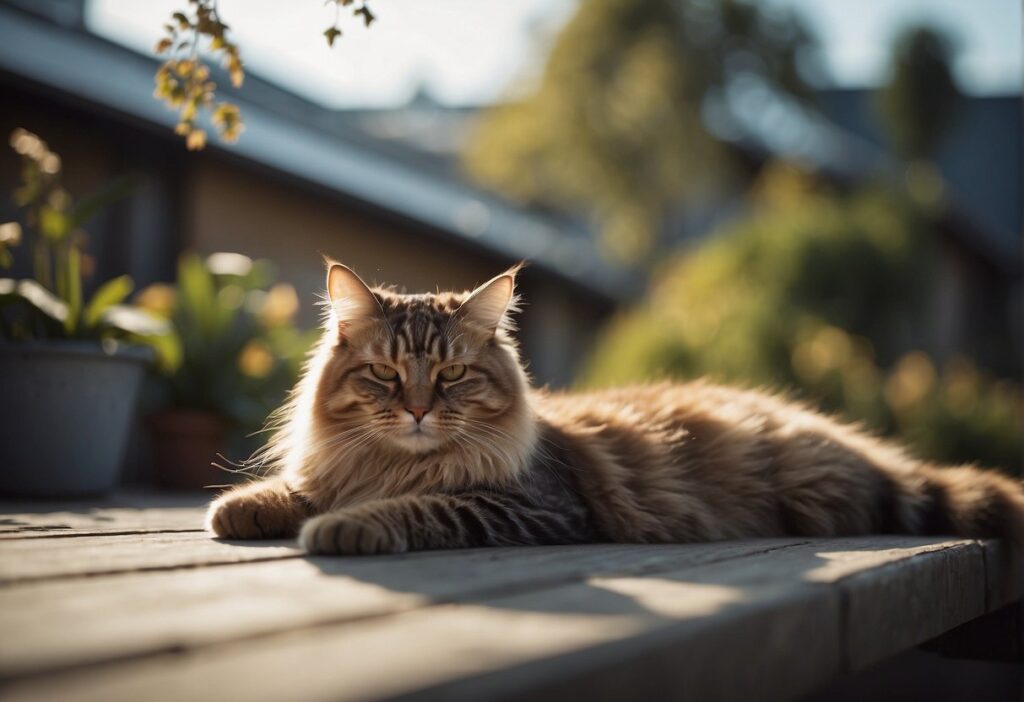 cat in the sun