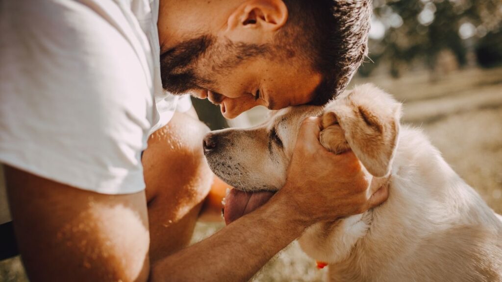 esa dog and owner