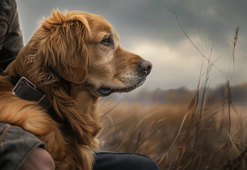 man and esa dog