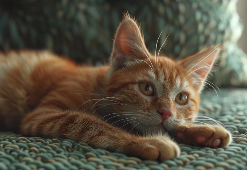 esa cat on blanket